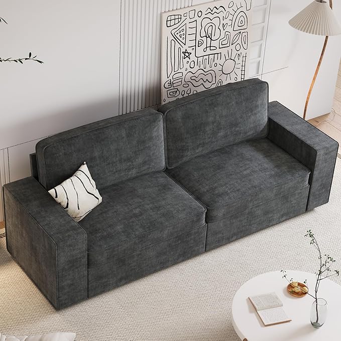 ' Couches for Living Room, Modern Sleeper Sofa for Bedroom, 3-Seater Oversized Sofa