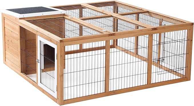 SnugNook Compact Rabbit Hutch Waterproof with Top & Front Access