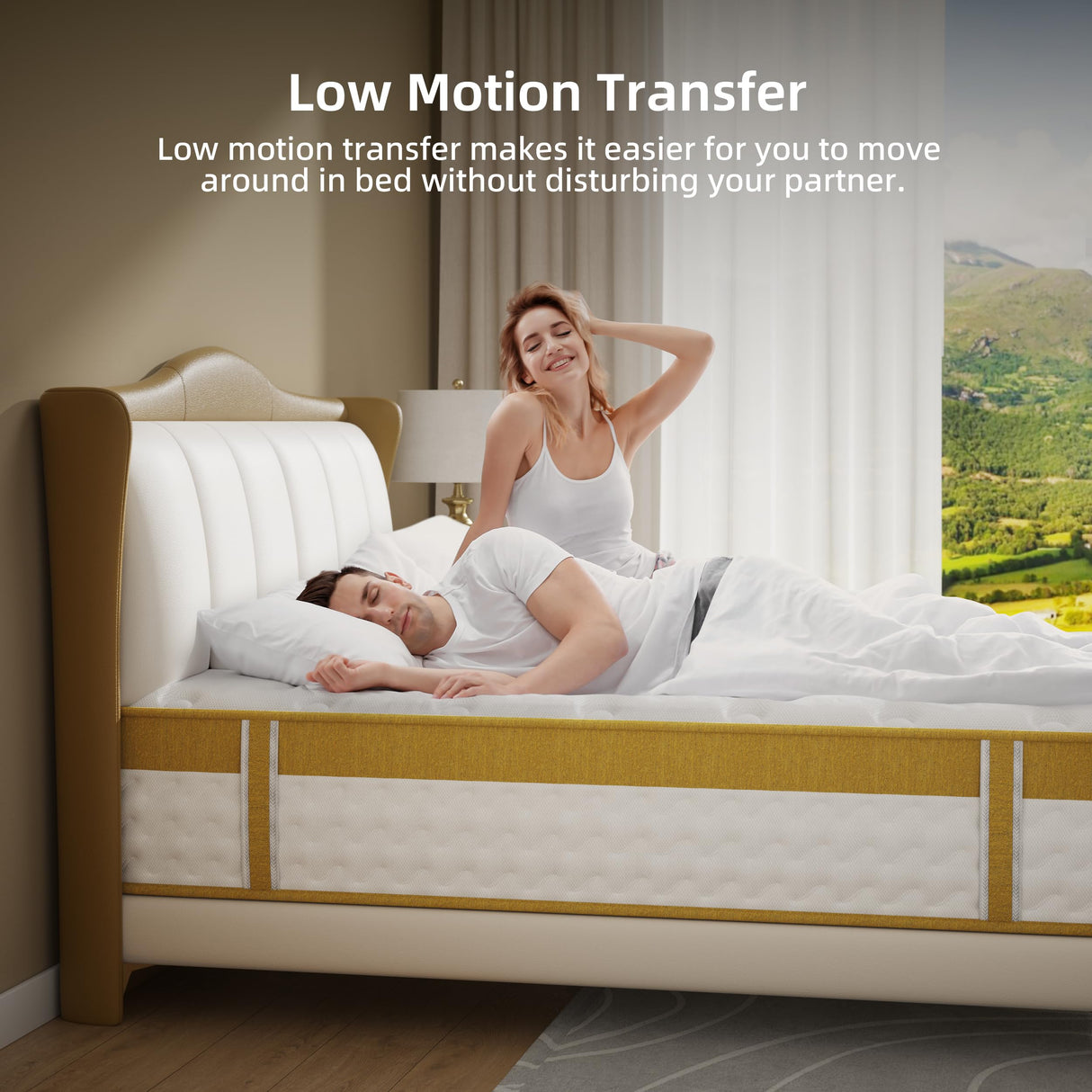 Cooling Gel Memory Foam Hybrid Mattress, 12 Inch Queen Size Mattress in A Box