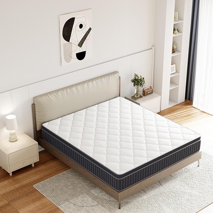 8 Inch Twin Mattress, Medium Hybrid Mattress