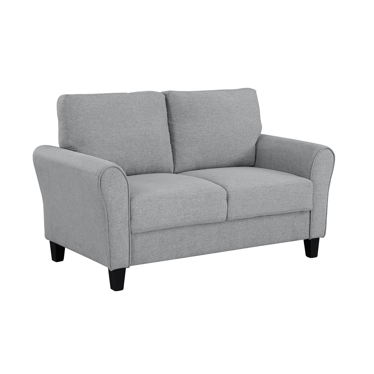 Eloise Living Room Loveseat, Dark Gray