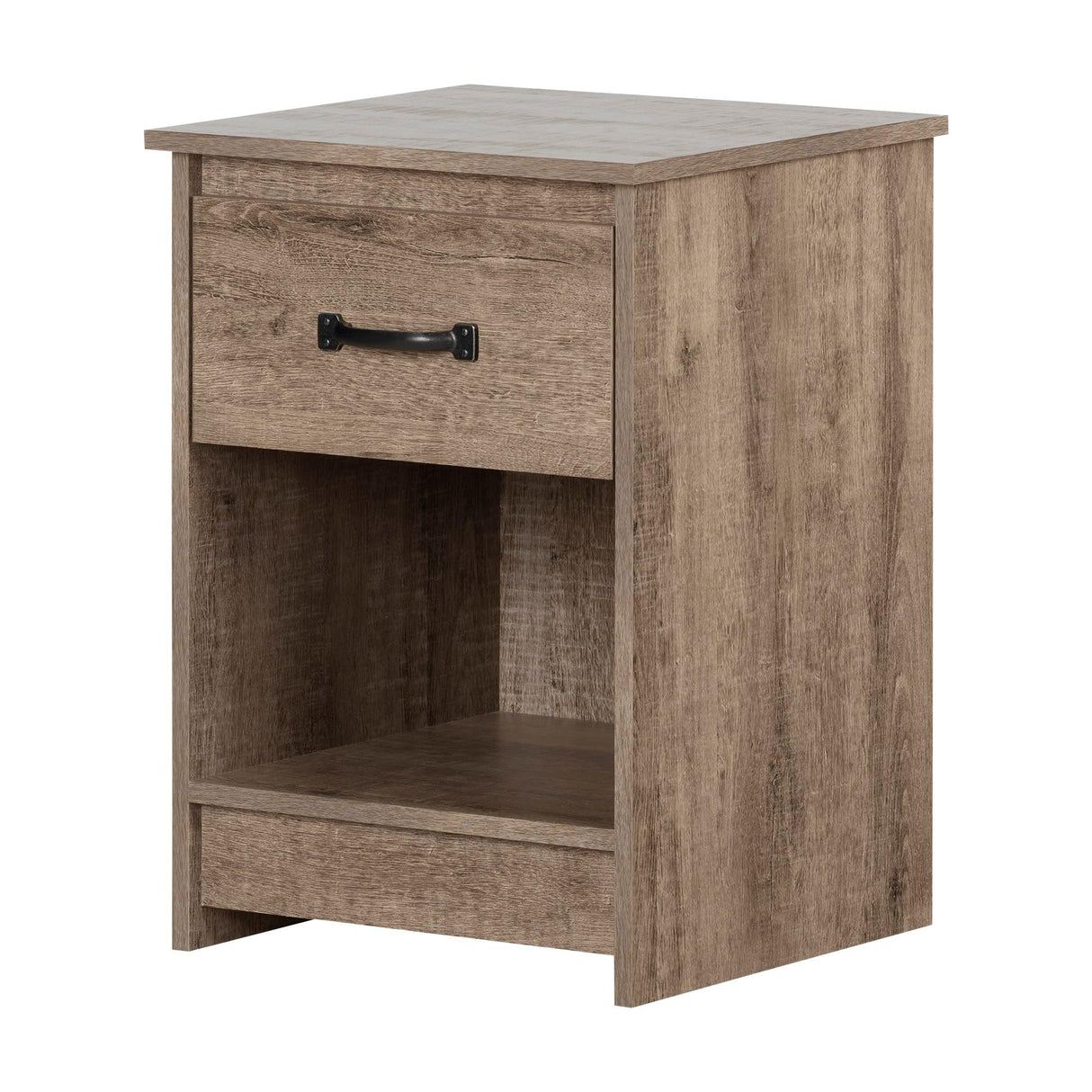 1-Drawer Nightstand-Weathered Oak