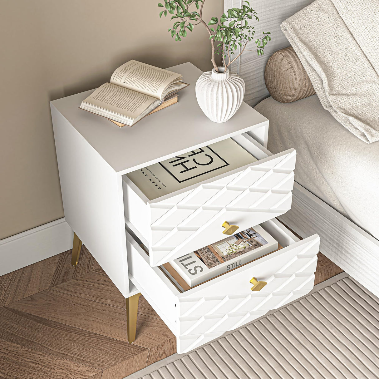 Wood Night Stand End Table