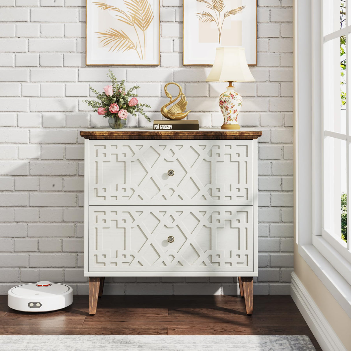 2 Drawer Lateral File Cabinet, Office Filing Cabinet