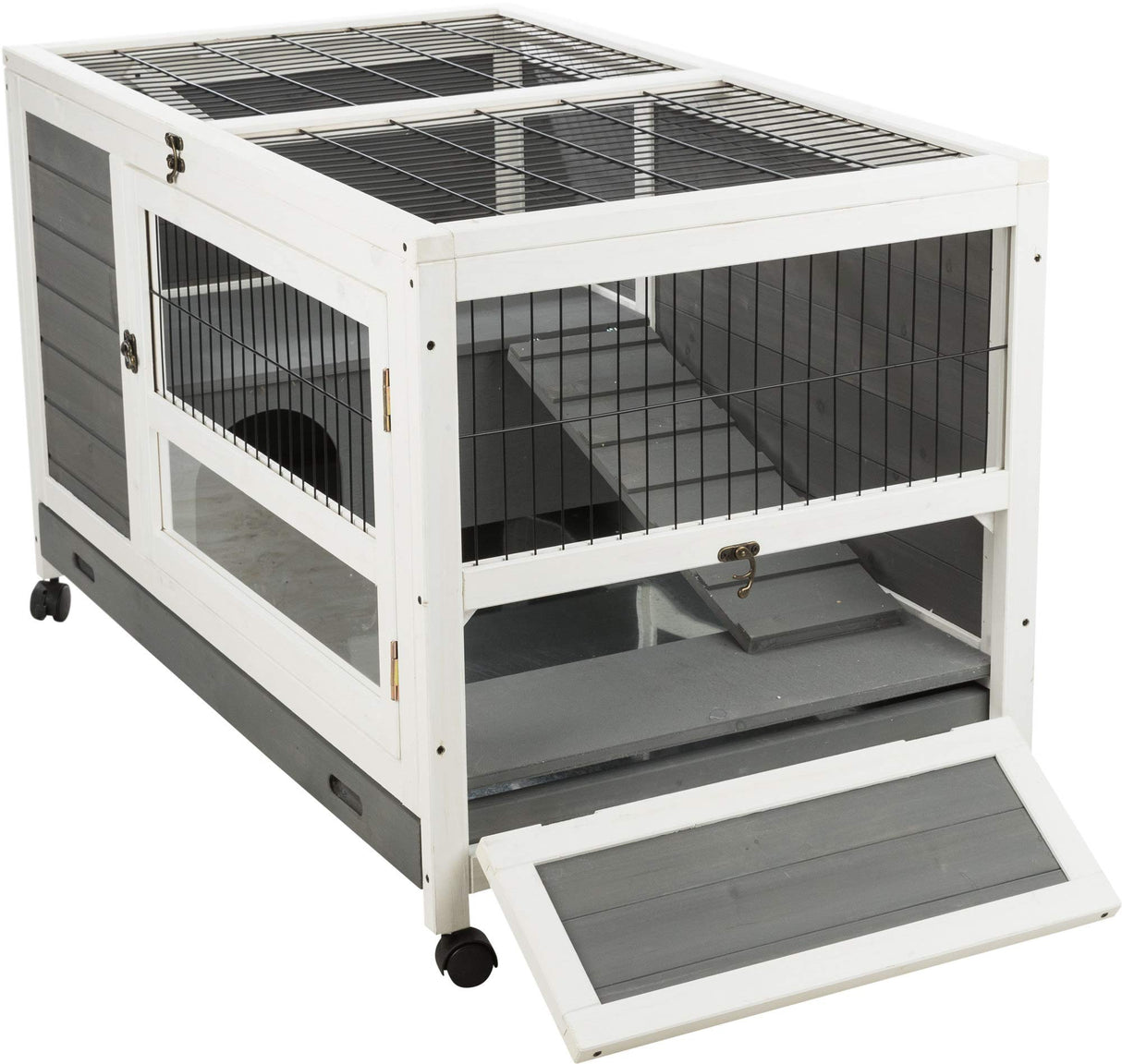 Natura Small Indoor Rabbit Hutch, Pet House for Rabbits and Guinea Pigs