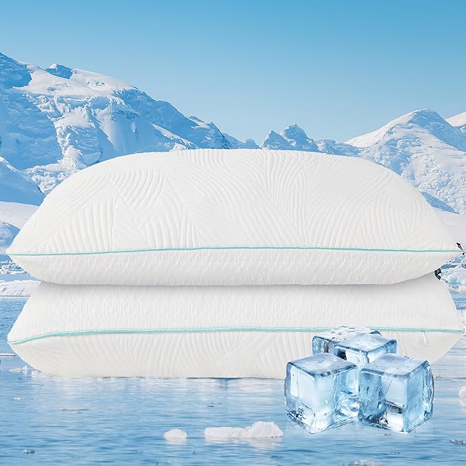 Shredded Memory Foam Pillows Bed Pillows Queen Size