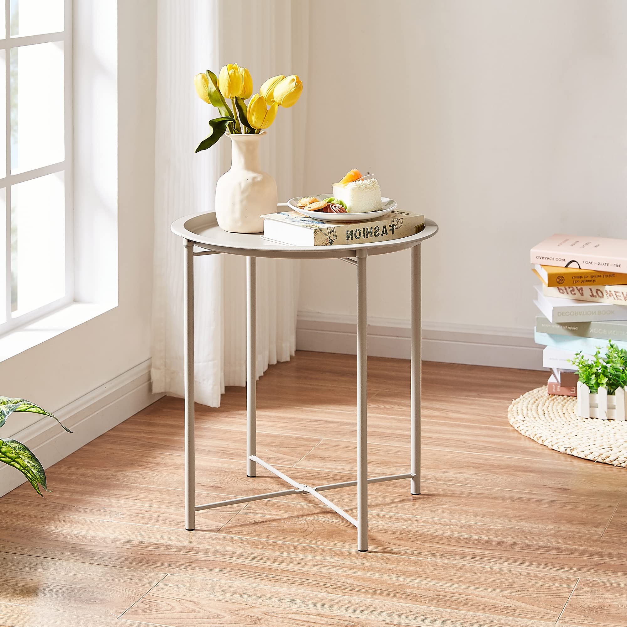 Tray Metal End Anti-Rust and Waterproof Indoor&Outdoor Snack and Coffee