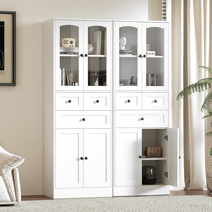 Cambridge Bathroom Storage Cabinet - Solid Hevea Wood and Fully Assembled for Long