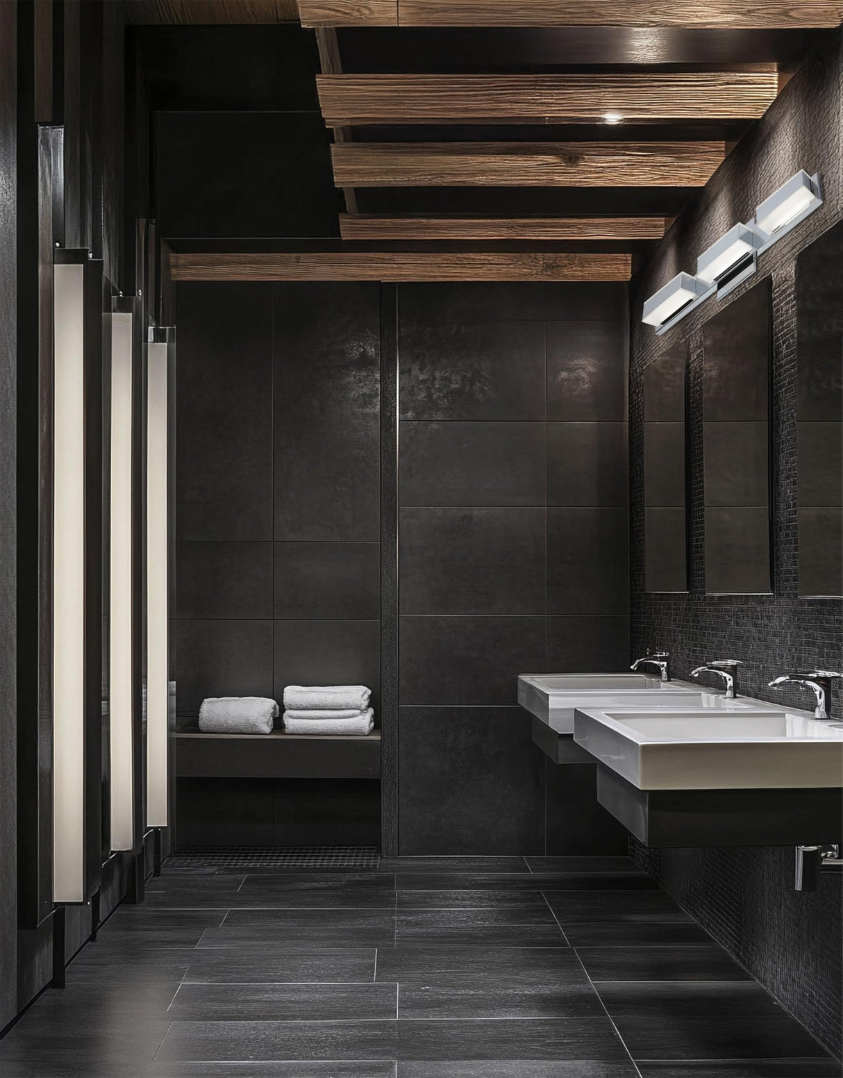 Ltd VLD-215-3W-PC Contemporary Modern LED Vanity Fixture in Chrome Finish