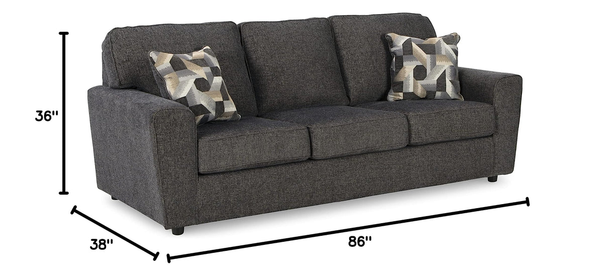 Cascilla Casual Sofa, Dark Gray