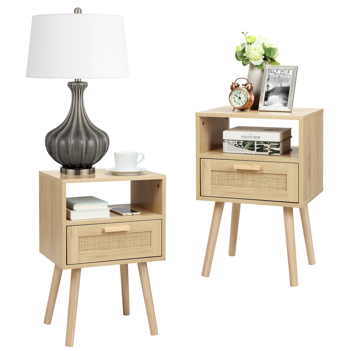 Nightstands Set of 2, End Table, Nightstand, Side Table