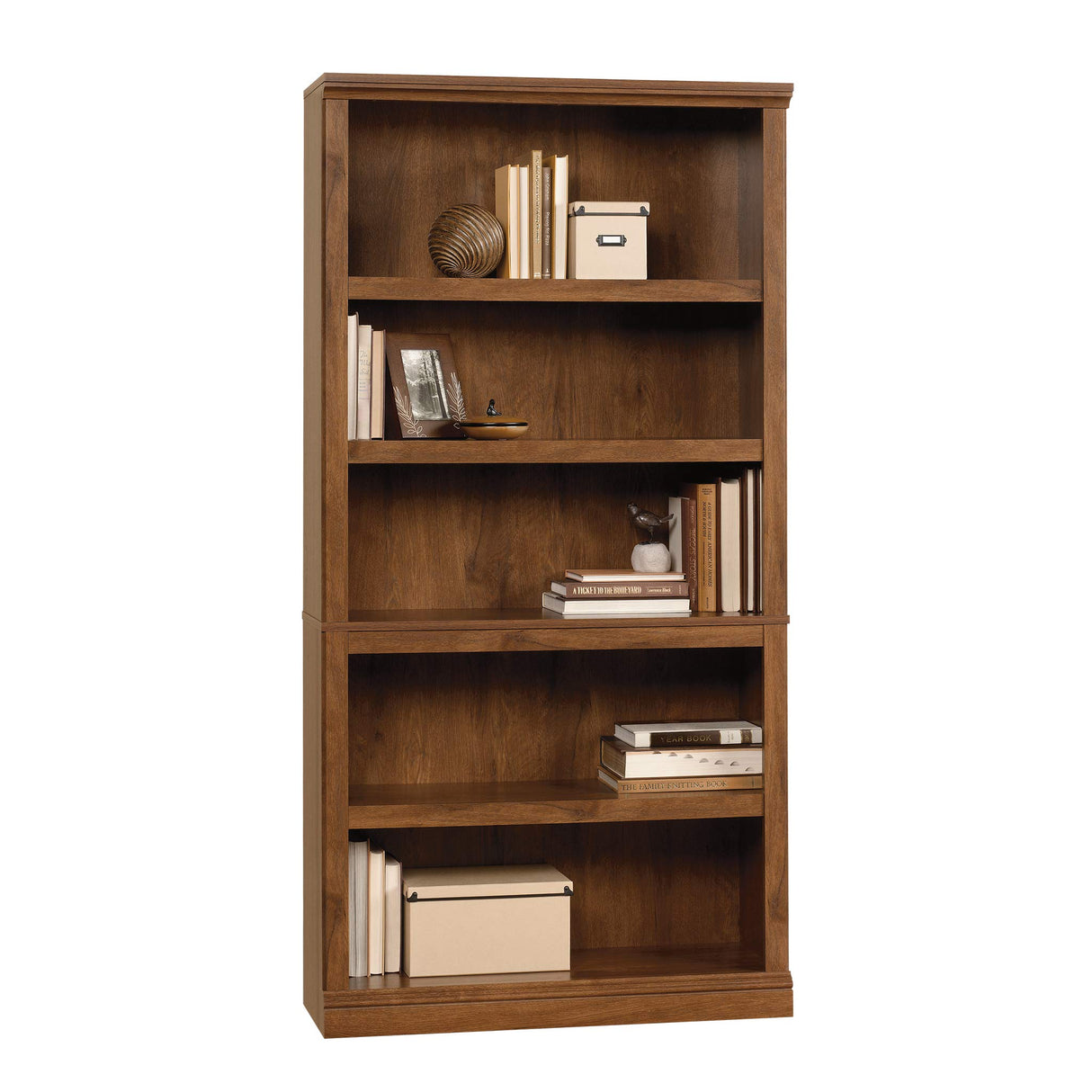 Miscellaneous Storage 5 Split Bookcase/Book Shelf, L: 35.28" x W: 13.23" x H: 69.76"