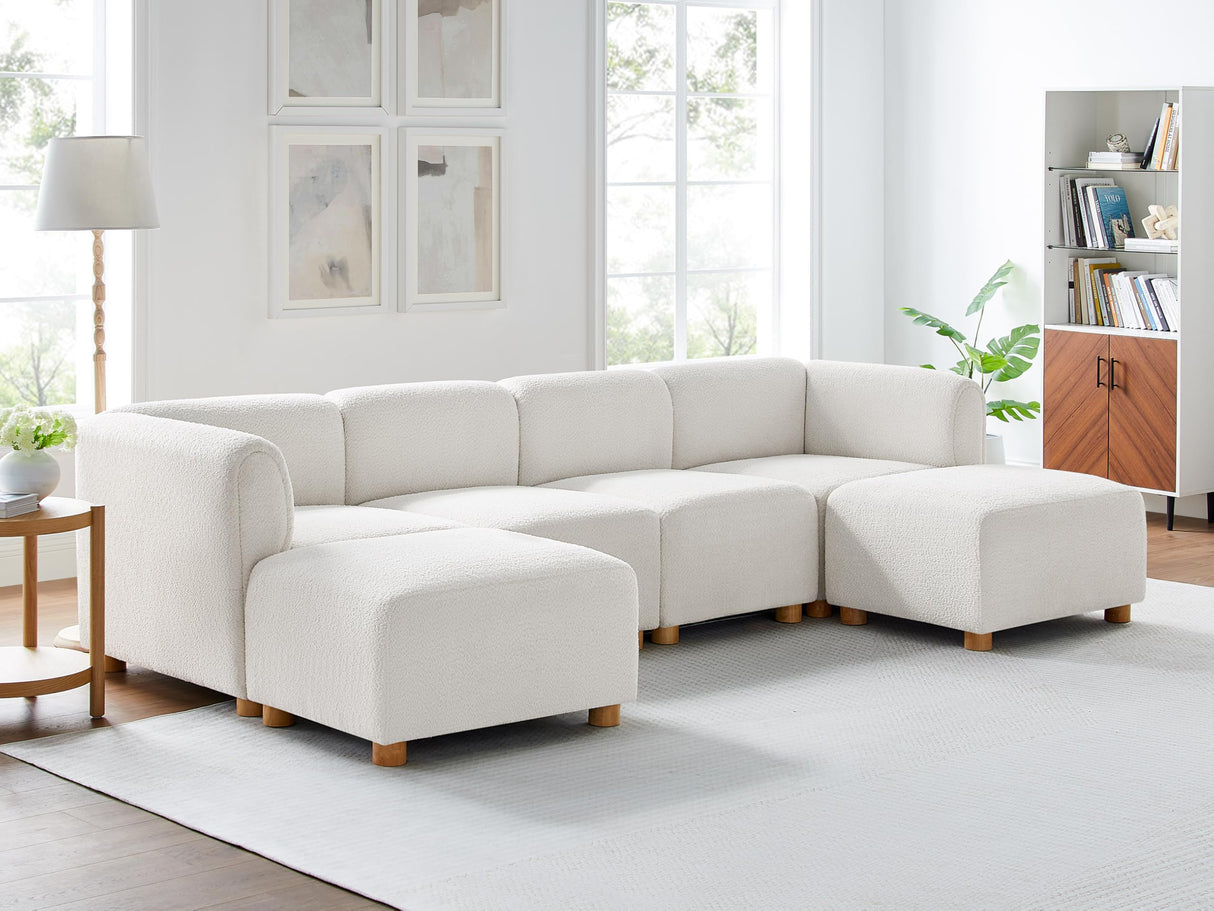 Oversized Modular Sectional Sofa, U-Shaped Living Room