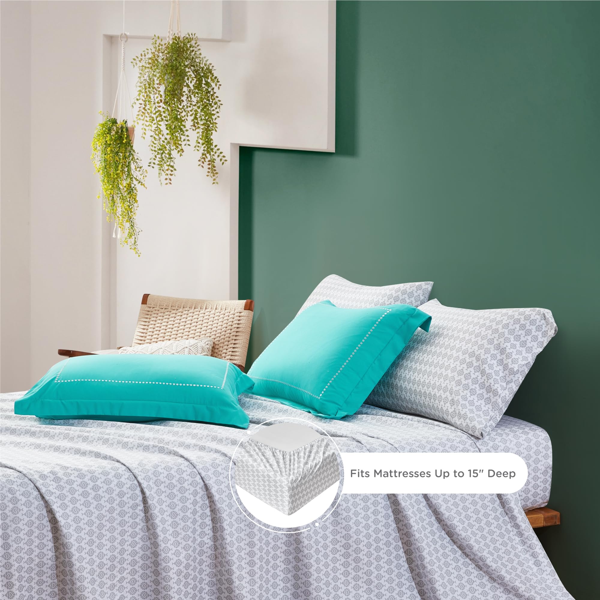 Bed in a Bag Twin XL, Boho Medallion Comforter Sets for College