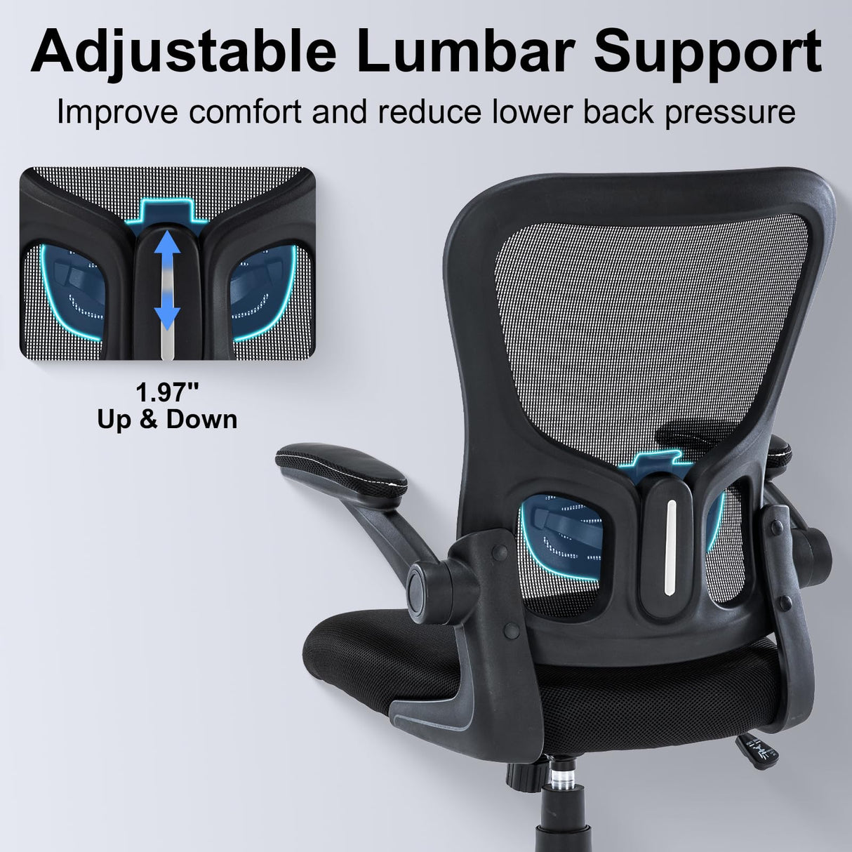 Ergonomic Mesh Office Chair with Adjustable Lumbar Support