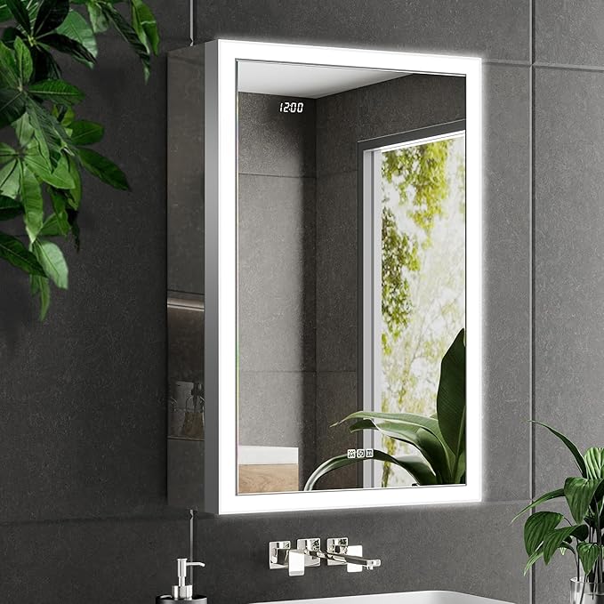 LED Medicine Cabinet with Mirror