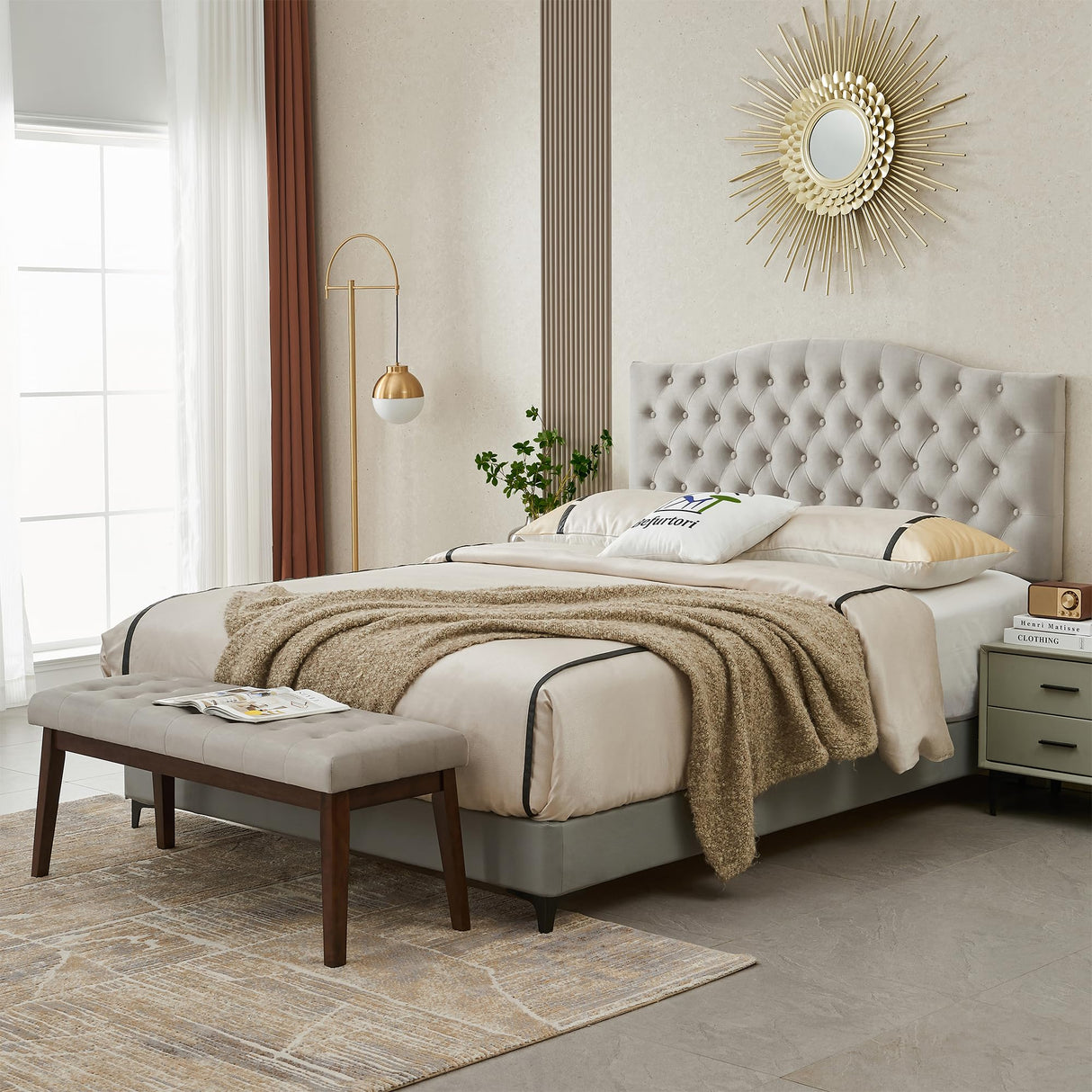 Upholstered Entryway Bench, Bedroom Bench End of Bed, Dining Bench