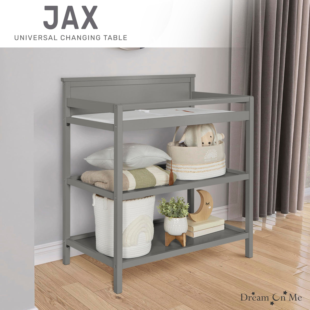 Jax Universal Changing table, Storm Grey