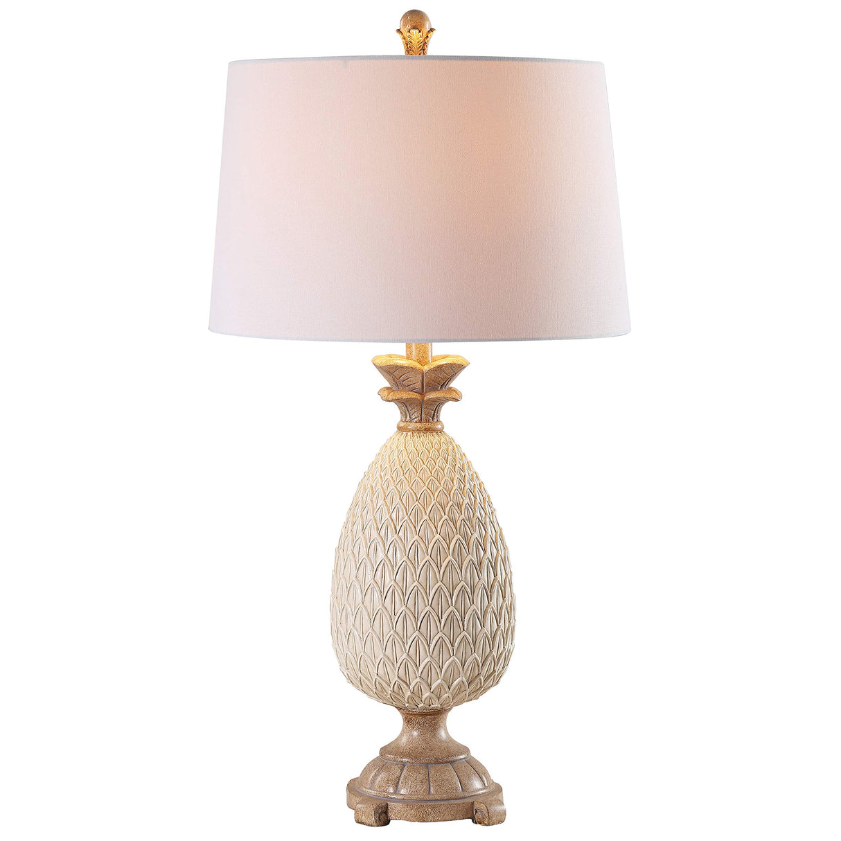 ng Collection Briar Coastal Antique Cream/ Brown Pineapple 31-inch Bedroom Living