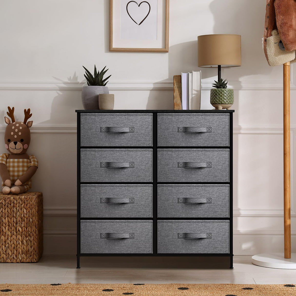 Dresser with 8 Drawers - Chest Organizer Unit