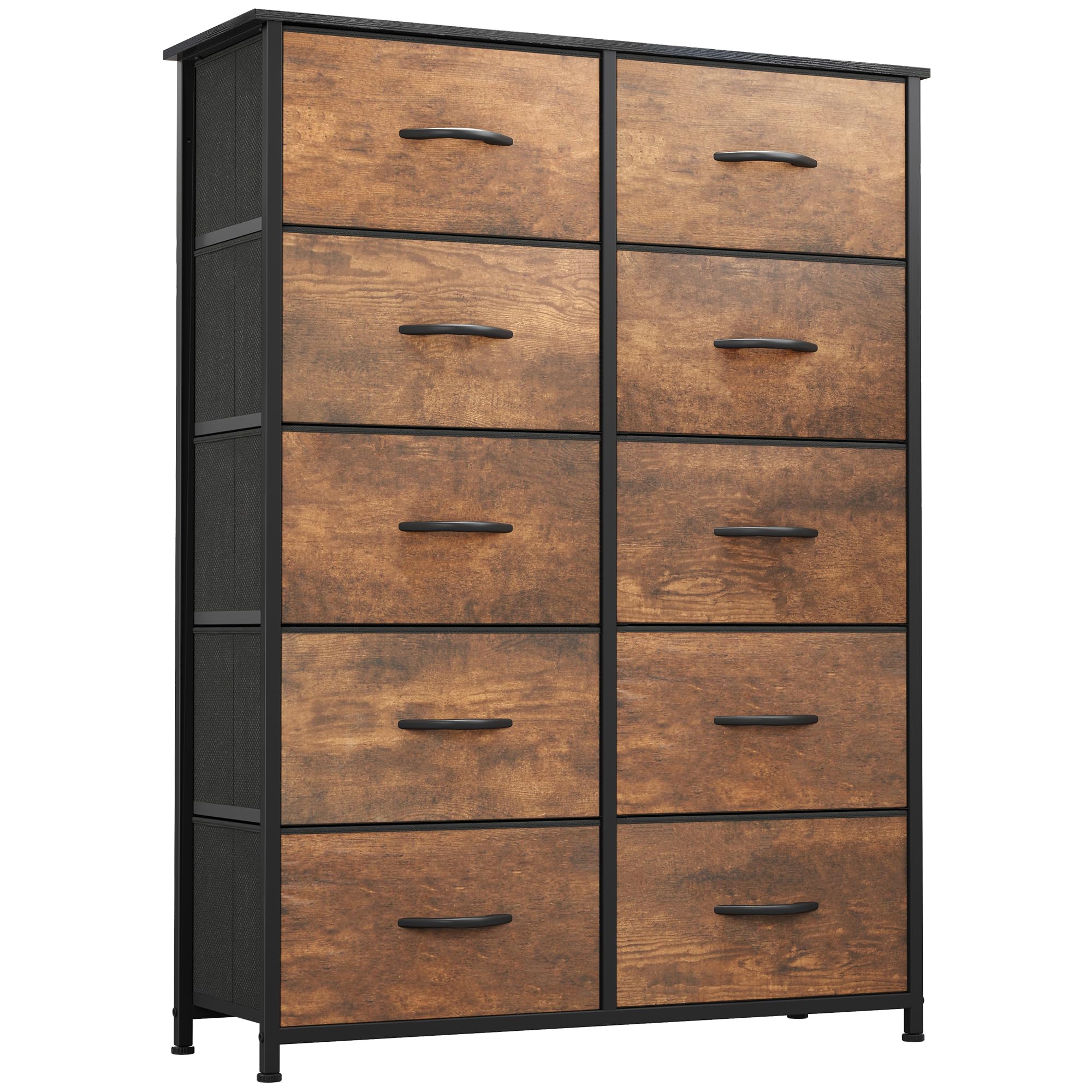 10 Drawer Dresser - Fabric Storage Tower, Organizer Unit for Bedroom, Living Room,