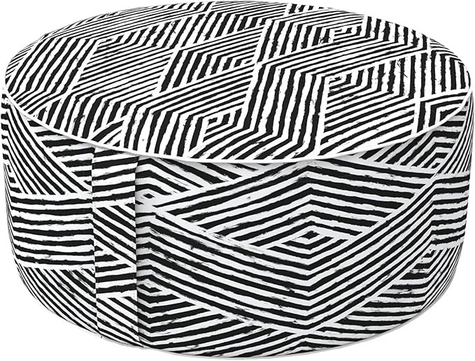 Outdoor Pouf Ottoman, Inflatable Ottomans for Patio, Porch and Beach