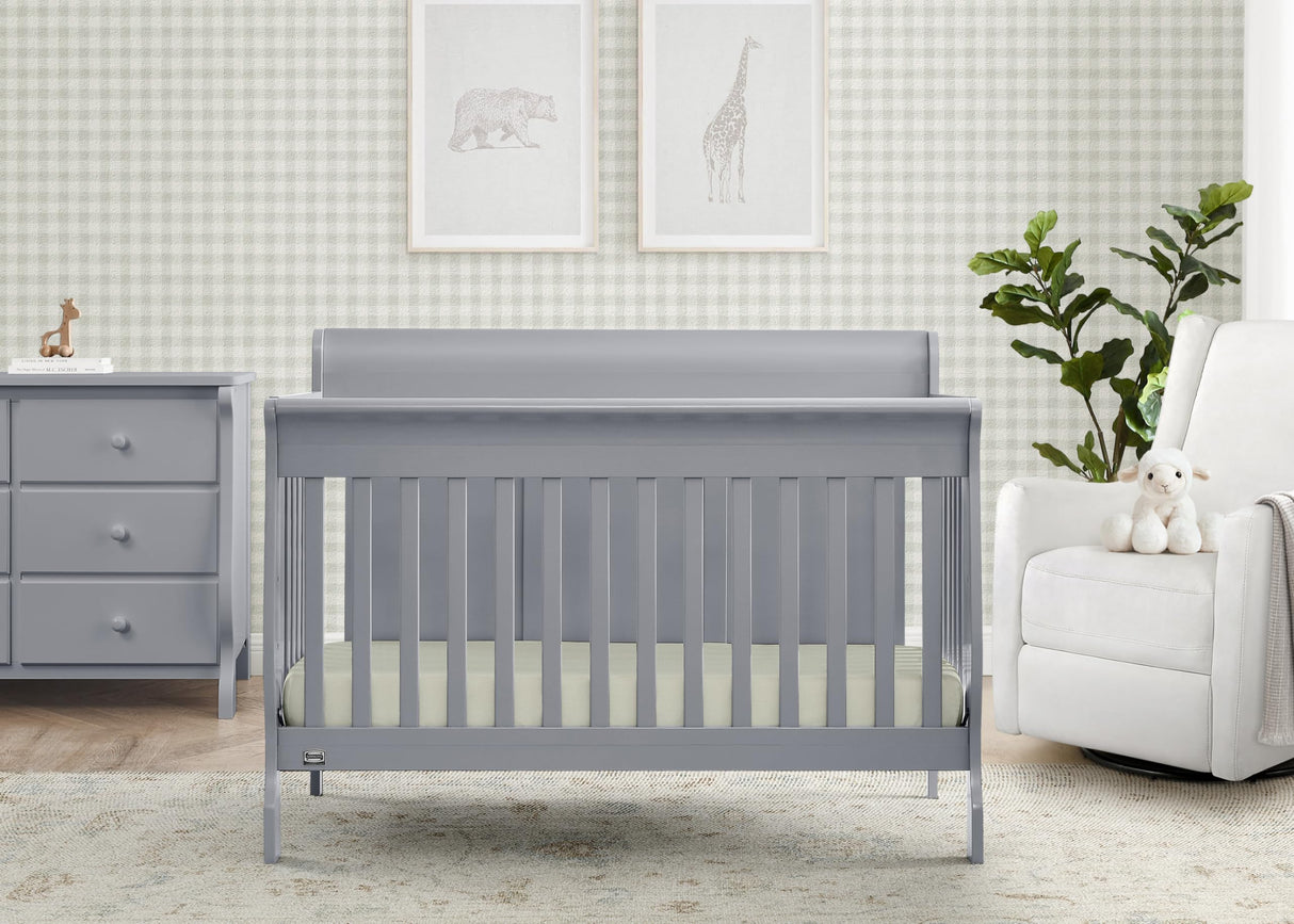 Carter 6-in-1 Convertible Crib - Greenguard Gold Certified, Grey