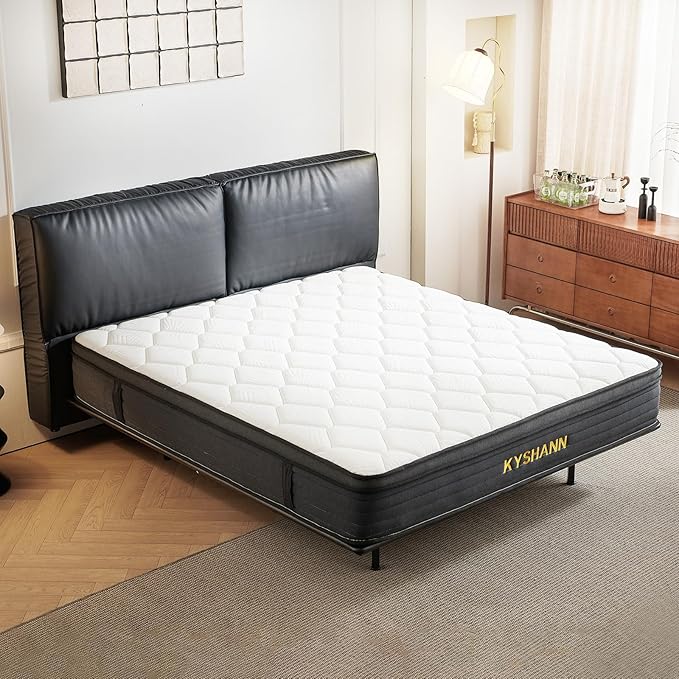 Queen Mattress,12 Inch Memory Foam Individual Pocket Spring Mattress