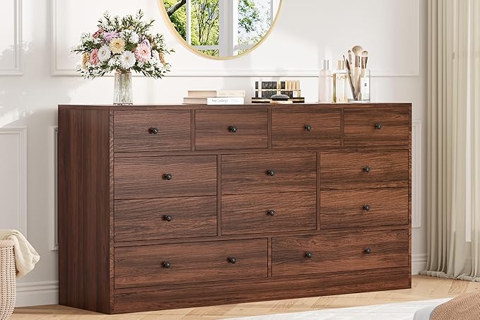 Dresser for Bedroom,12 Drawer Dressers & Chests of Drawers