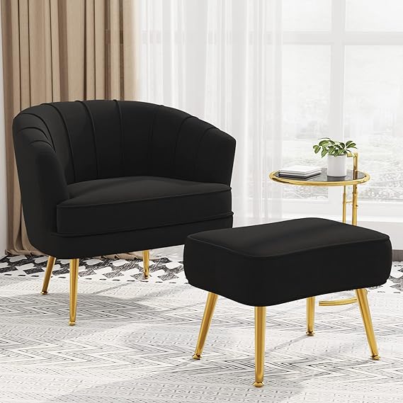 Bedroom Office Velvet Accent Chairs for Living Room