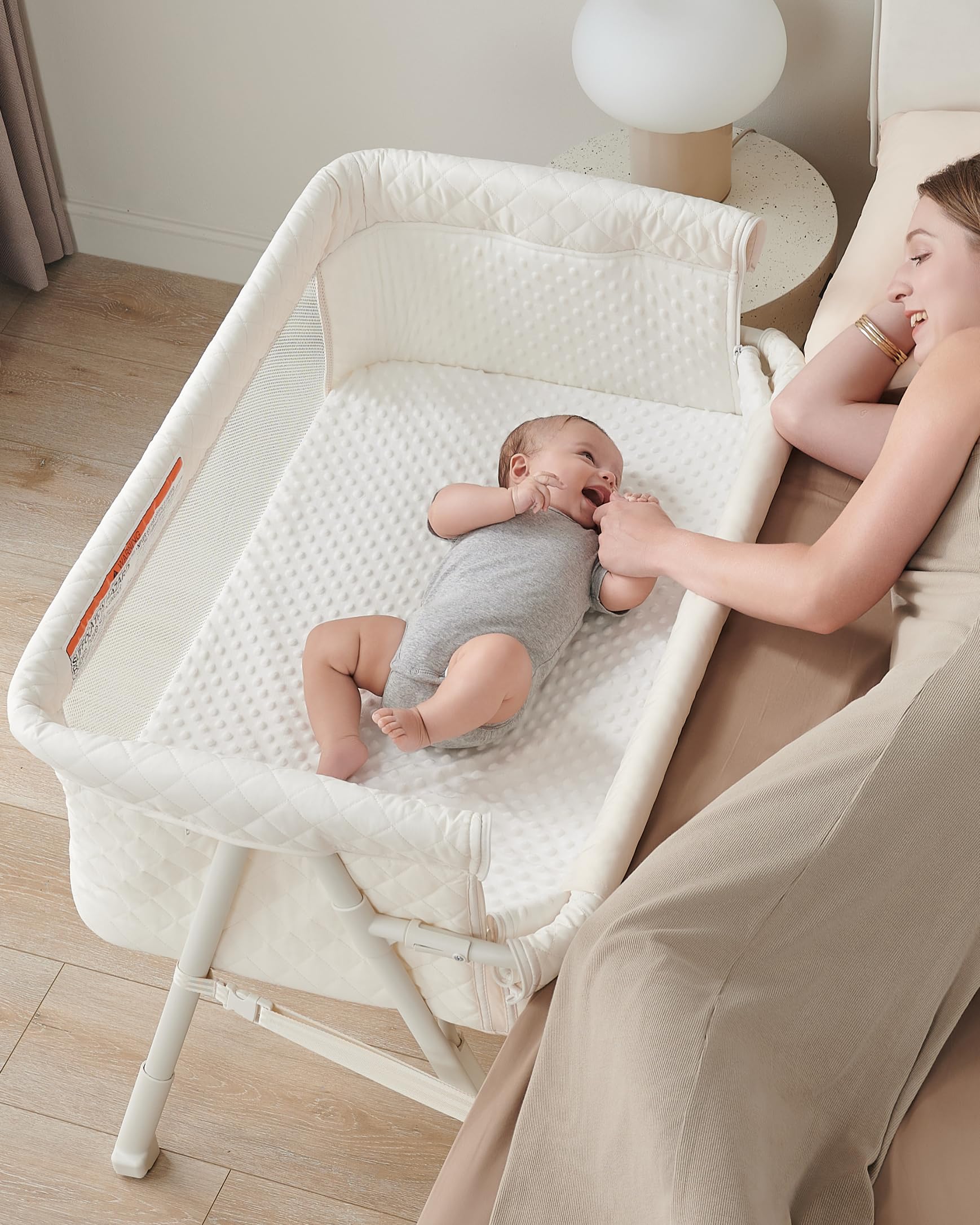 Bedside Sleeper, Baby Crib for Newborn, Baby Bassinets Bedside Sleeper