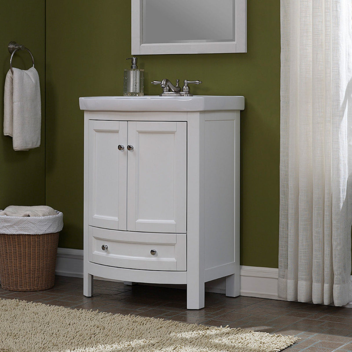 RFVA0069W Vanity, White Finish, 19 x 24.6 x 34"