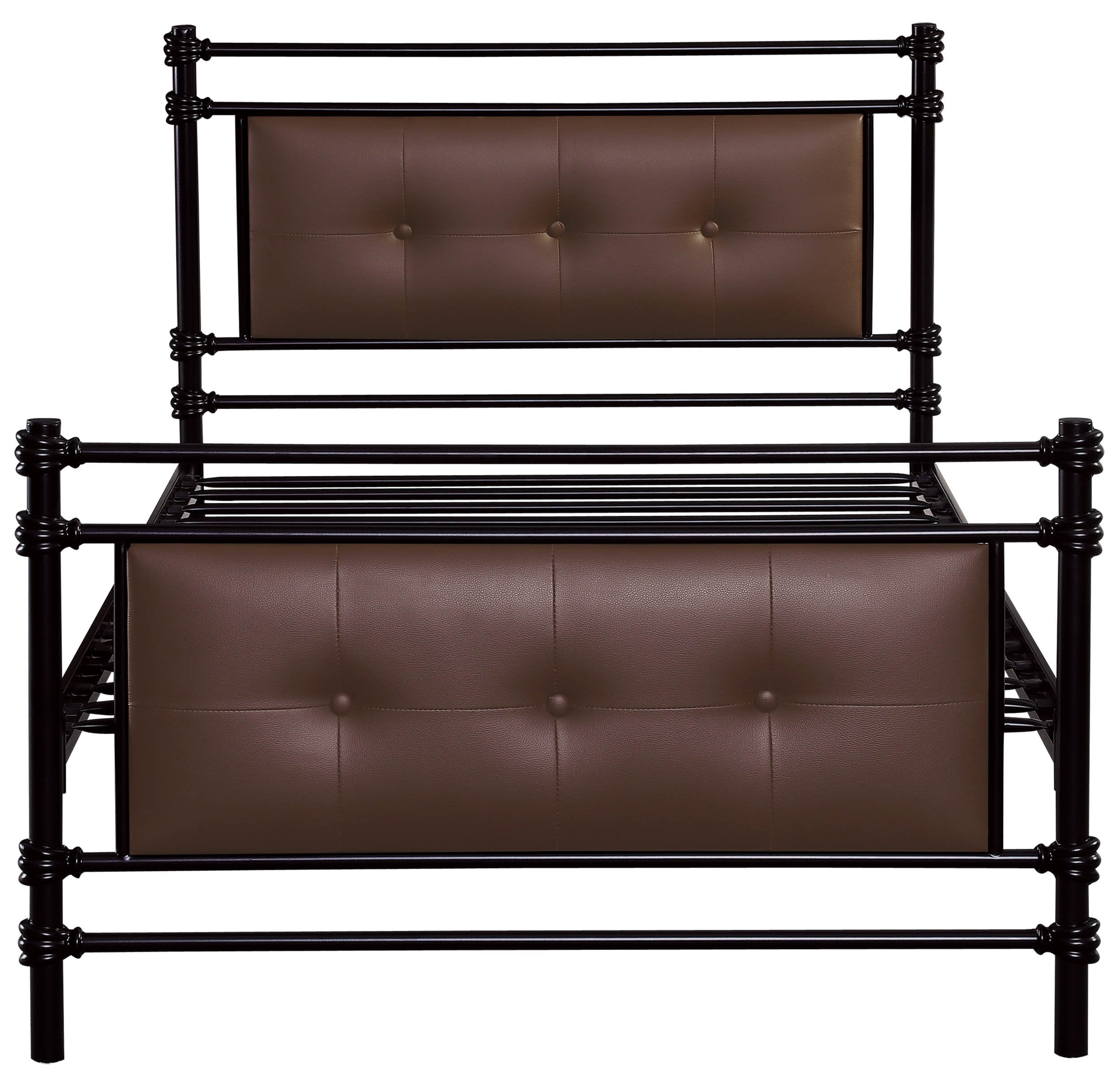 Homelegance Jayla Metal Platform Bed, Twin, Black
