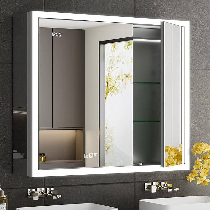 LED Medicine Cabinet with Mirror