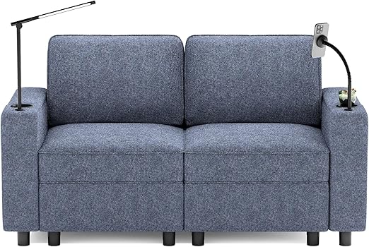 SmartLuxe – Power Reclining Home Theater Sofa with Bluetooth, Storage & Cup Holders