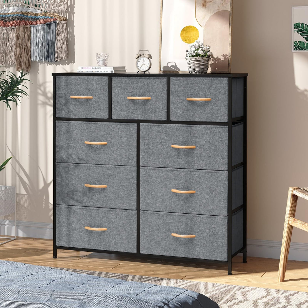 White Dresser, Tall Dresser for Bedroom, Closet Dresser
