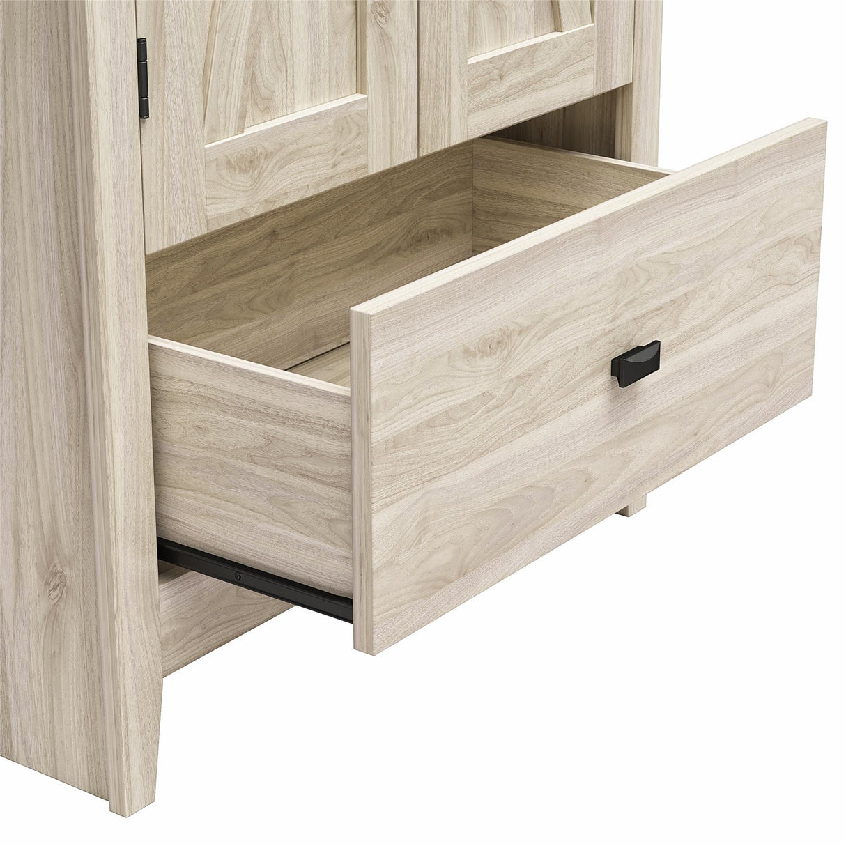 Evolution Farmington 30" Wide Storage Cabinet, Light Walnut