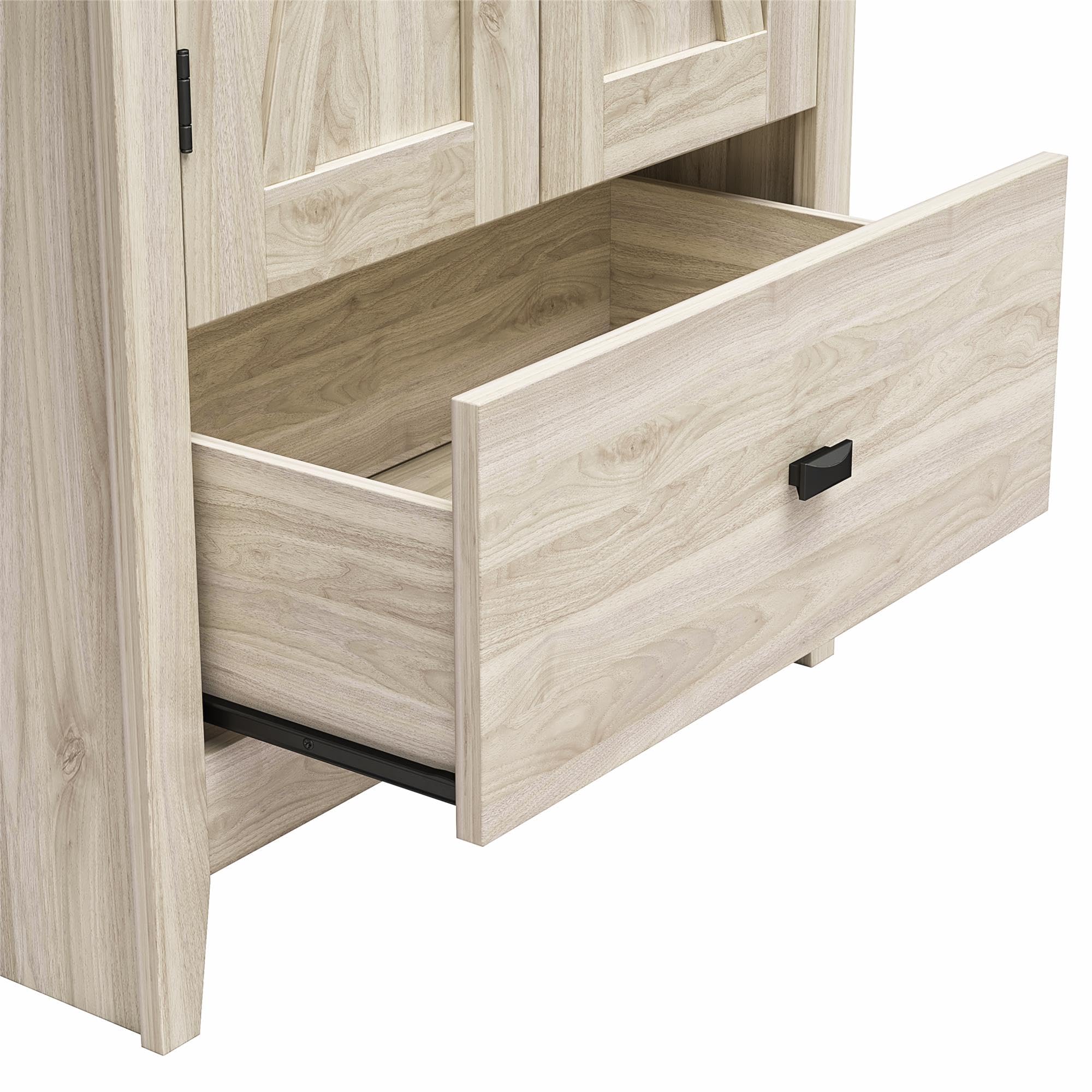 Evolution Farmington 30" Wide Storage Cabinet, Light Walnut