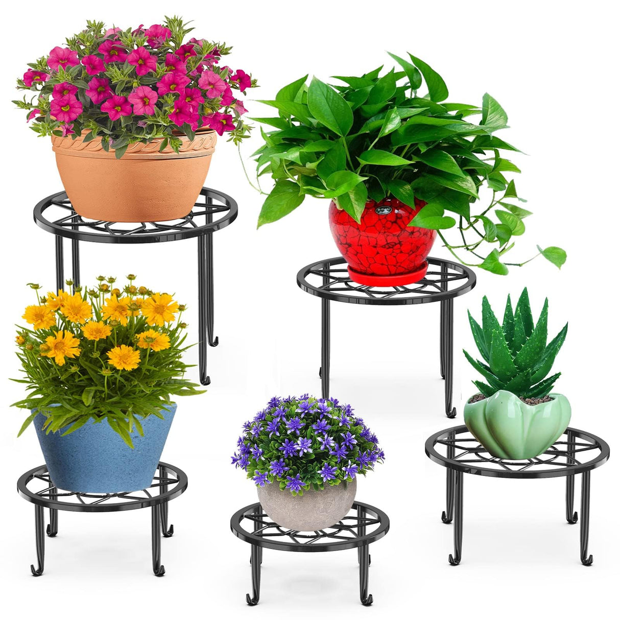 EverBloom 5-Tier Metal Plant Stand