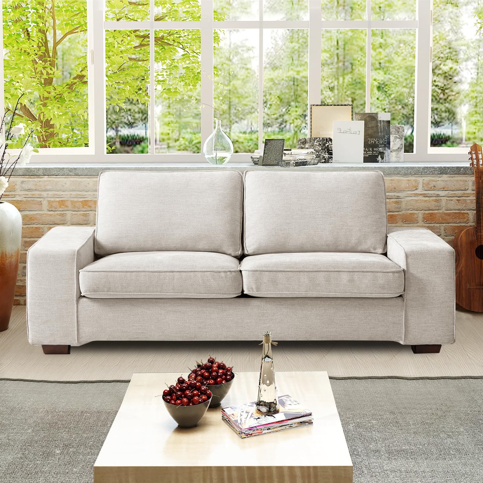 71.25" Loveseat Sofa Couch for Living Room, Chenille Modern Sofa Couch