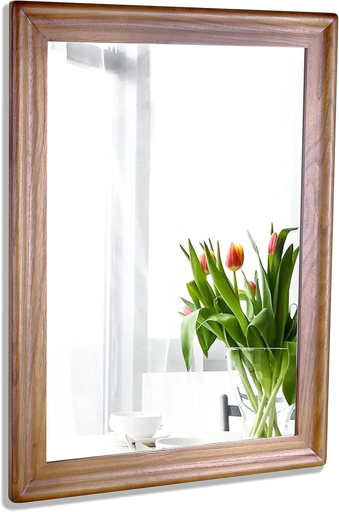 Solid Wood Framed Rectangle Bathroom Mirrors