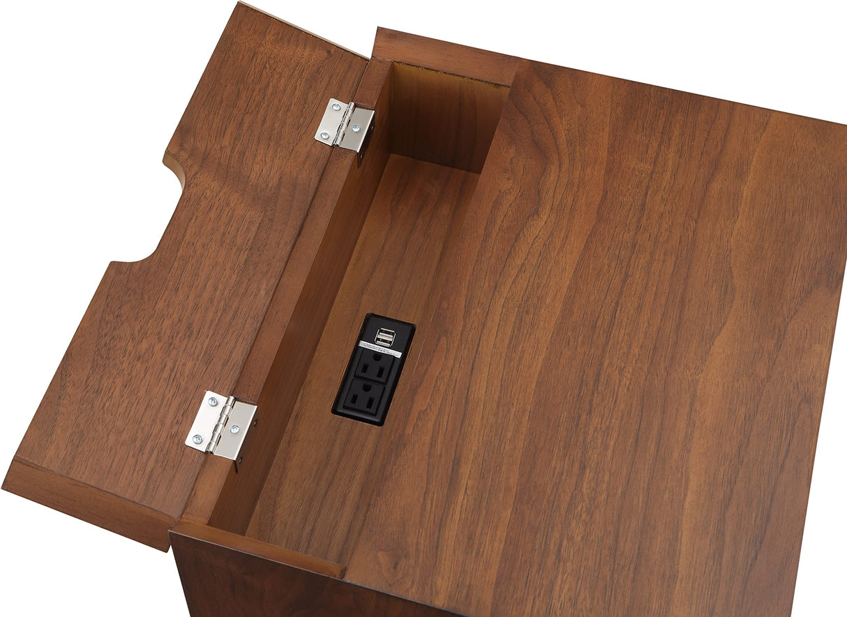 838Walnut Teddy Collection Modern | Contemporary Wooden Nightstand