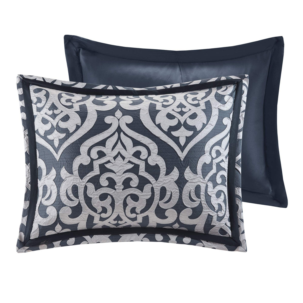 Odette Cozy Comforter Set Jacquard Damask Medallion Design