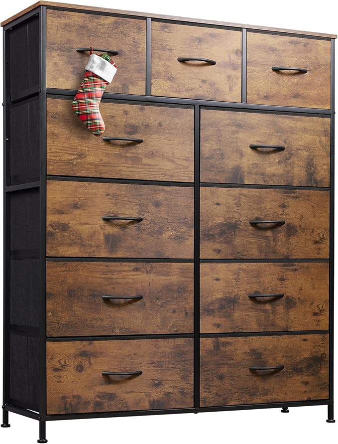 Dresser for Bedroom, Fabric Dresser Storage Tower