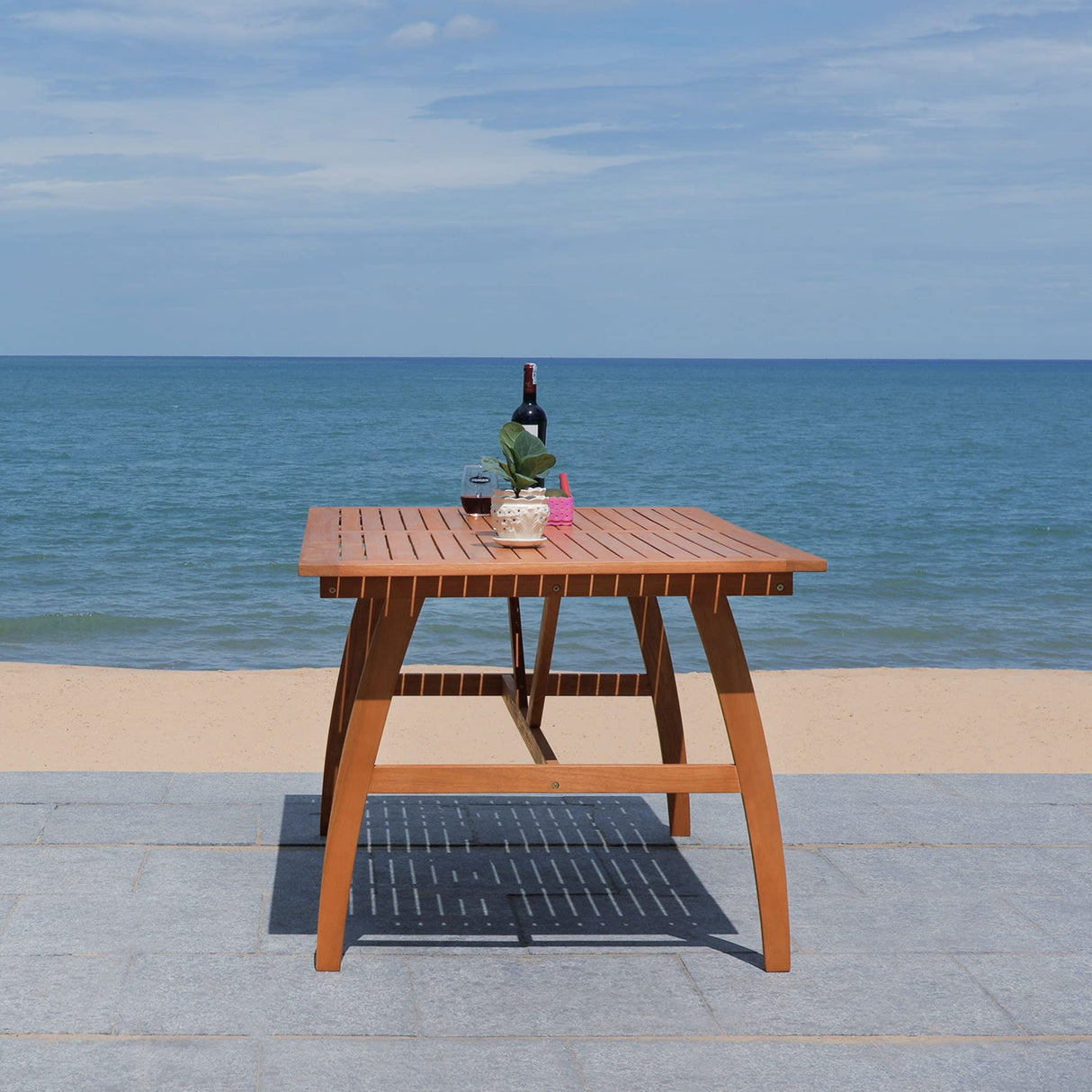 Outdoor Collection Venly Natural and Beige Dining Set