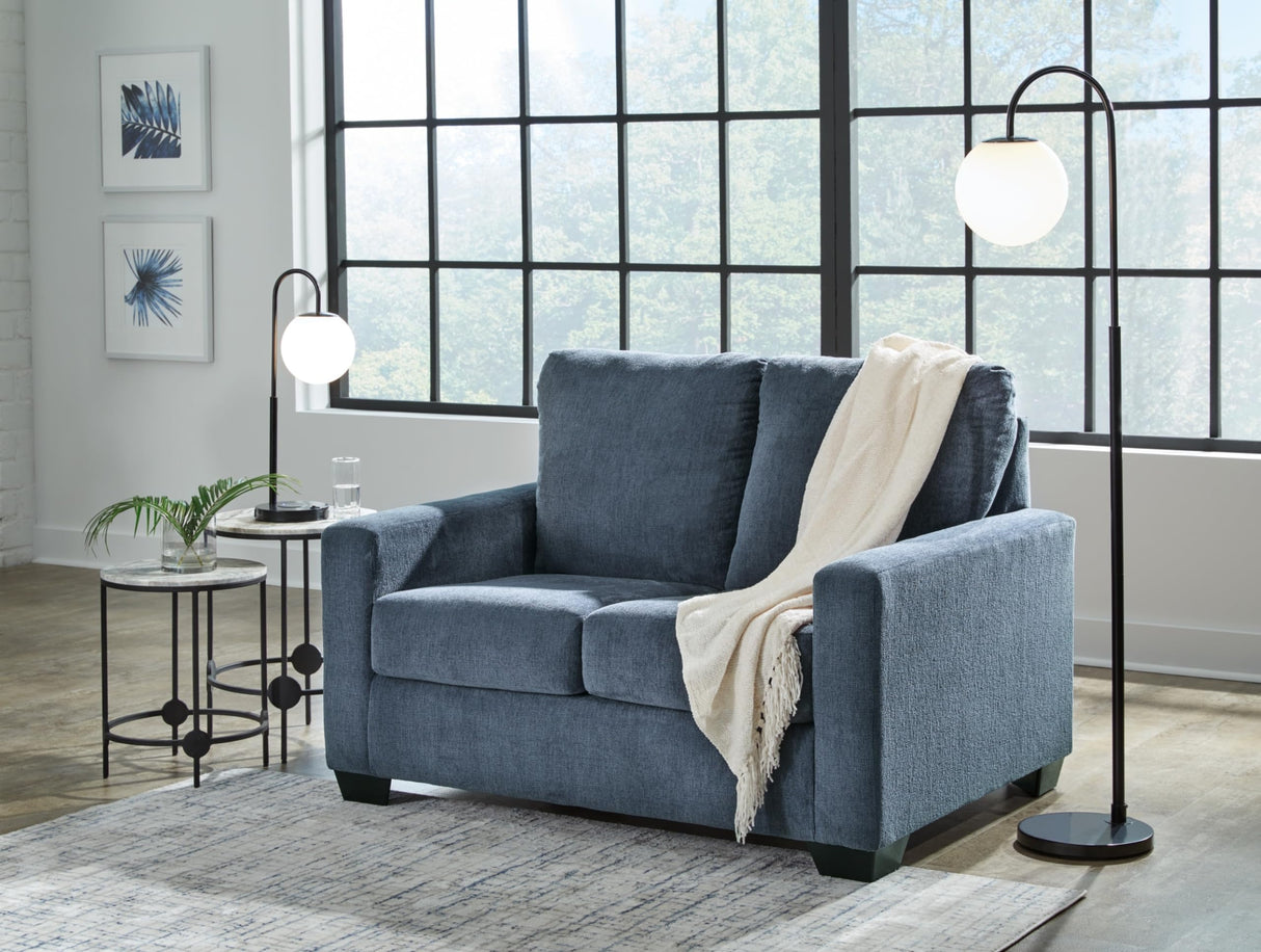 Rannis Sofa Sleeper Sofabed, 54"W x 40"D x 39"H, Blue