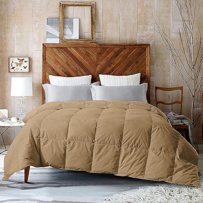 1 Piece Down Alternative Comforter All Season-400GSM Lightweight 6 Corner Ties