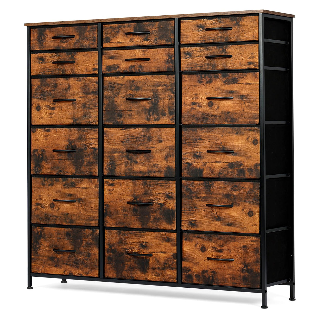 18 Drawer Dresser for Bedroom, 47.5 Inch Tall Chest of Dresser