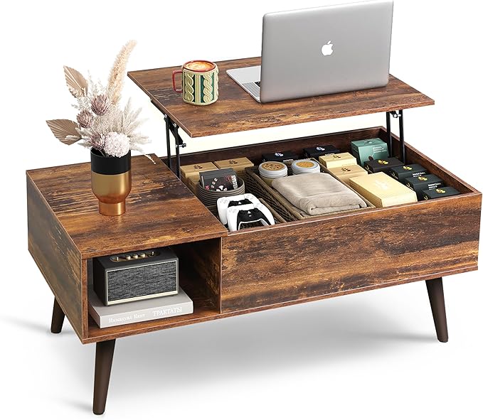 Coffee Table, 39" Lift Top Coffee Table with Hidden Compartment
