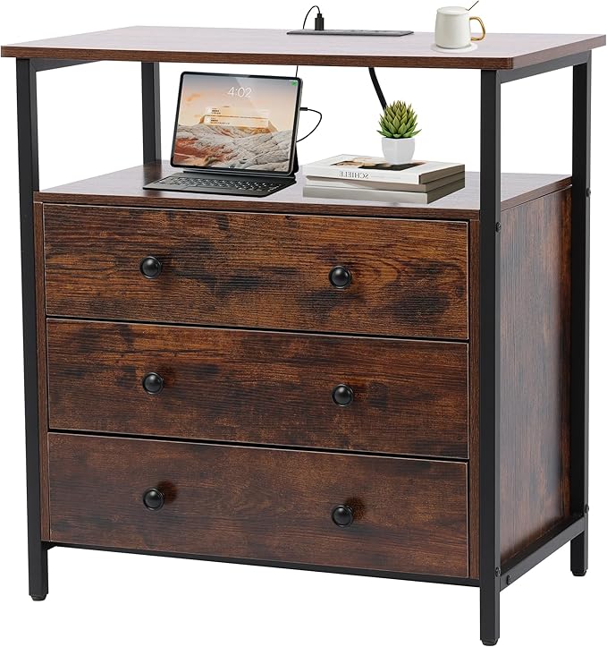 Night Stand, 27 Inch Wide Nightstand